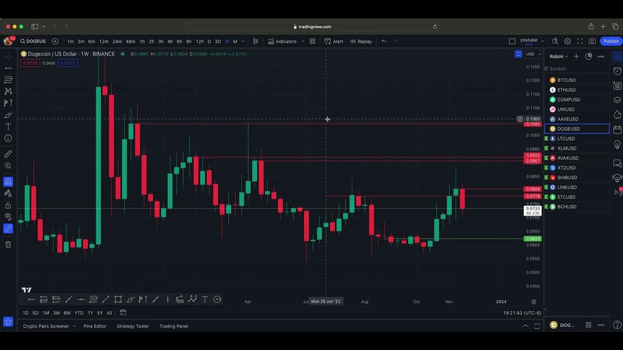 11/21 DOGE Charting Support and Resistance