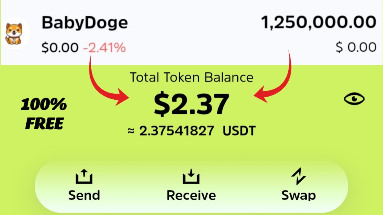 Free Doge 2023 - Claim Free 1.2 Million Baby Dogecoin Every Minute