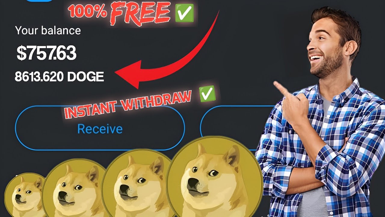 How to instantly claim free $10 Dogecoin into your wallet (No gas fee)