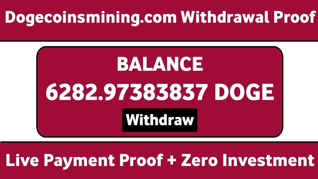 Dogecoinsmining.com Withdrawal Proof || New Dogecoin Mining Website || Free Dogecoin Mining Site