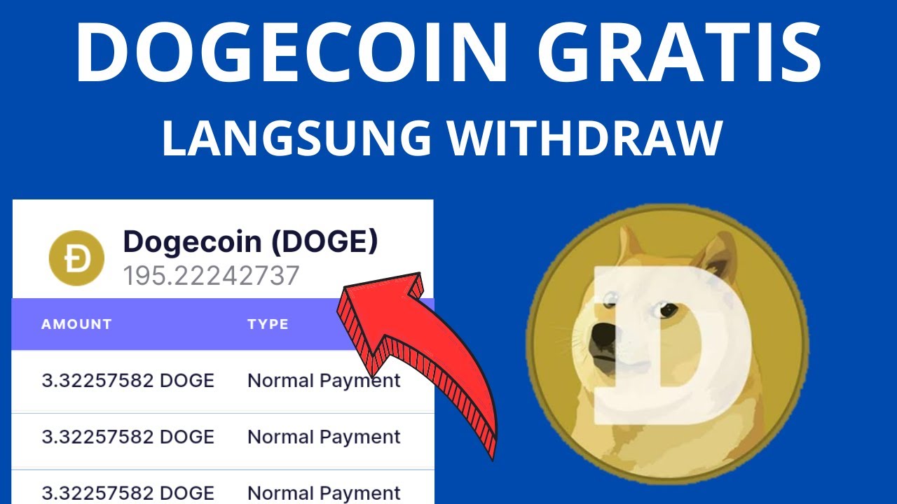 DOGECOIN GRATIS LANGSUNG WITHDRAW FAUCETPAY - FAUCET LEGIT 2023 - FAUCETPAY EARNING SITES