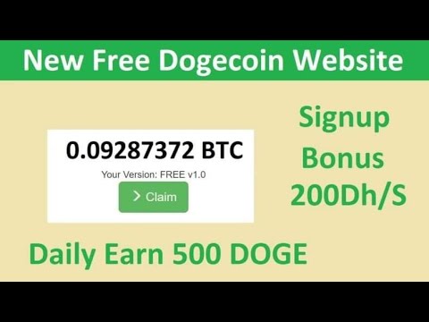 how to get 500free dogecoin daily earn mining best website #dogecoin #dogecoinmining #trending #