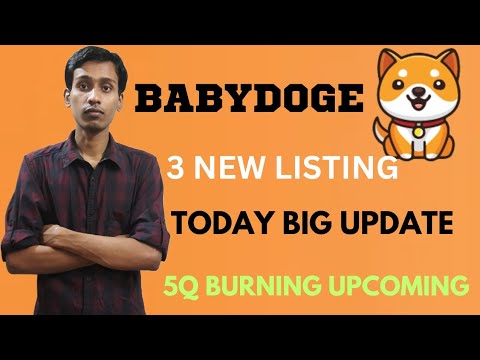 Baby Dogecoin News Today | 5 Trillion Burn | BabyDoge Coin Price Pump 1000x | 3 New Listing