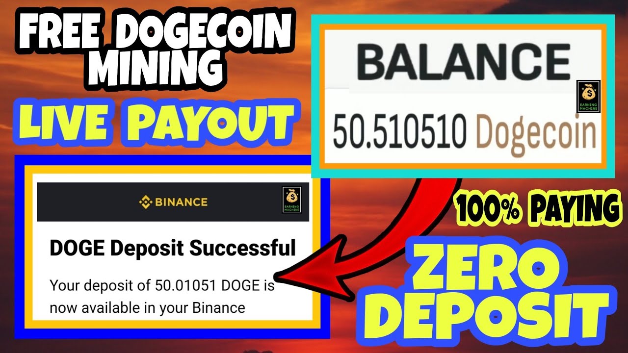 || MY 50 DOGECOIN LIVE PAYOUT PROOF || ZERO  DEPOSIT || || FREE DOGECOIN MINING || 100% PAYING SITE