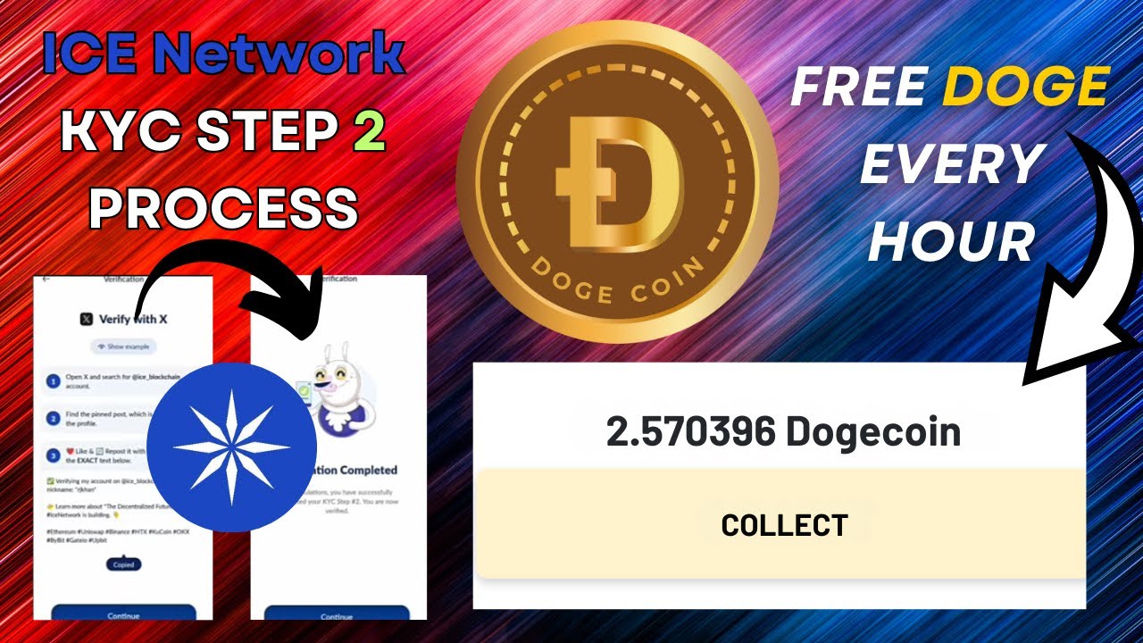 ICE Network KYC STEP 2 PROCESS* DOGEBOOST MINING SITE (EARN FREE DOGE DAILY)