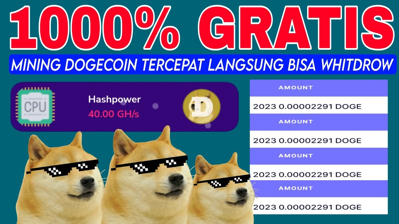 1000% FREE‼️FASTEST DOGECOIN MINING IMMEDIATELY GET STEADY WHITDROW