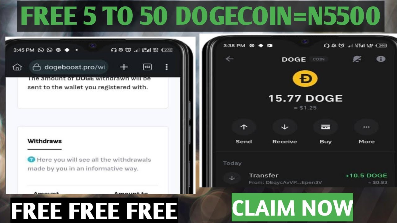 How to Get Free Dogecoin 50=N5500 Legit Confirm 💰