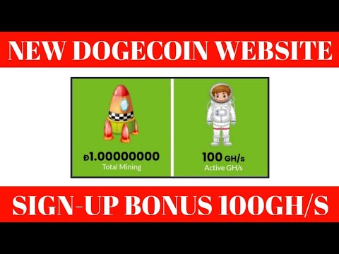 100GH/S Sign-up Bonus || New Free Dogecoin Mining Site 2023 || Dogecoinsmining Review