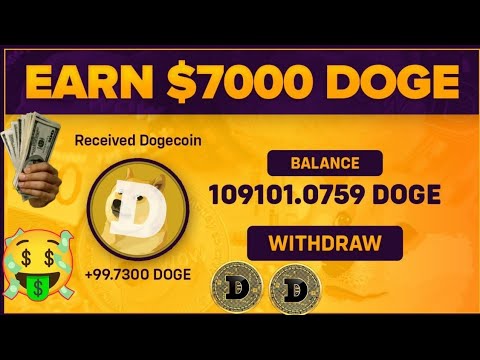 Free Dogecoin mining website! [ No minimum withdraw ] free dogecoin earning site today