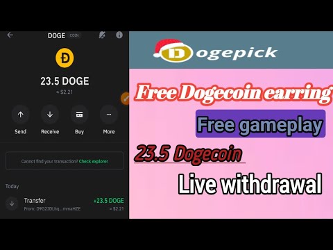 Free Dogecoin earning Tamil | free gameplay | 23.5 Dogecoin live withdrawal proof