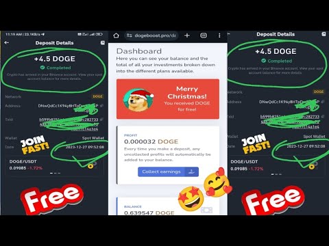 🔥doge coin registration free//cripto loot 100% withdrawal..