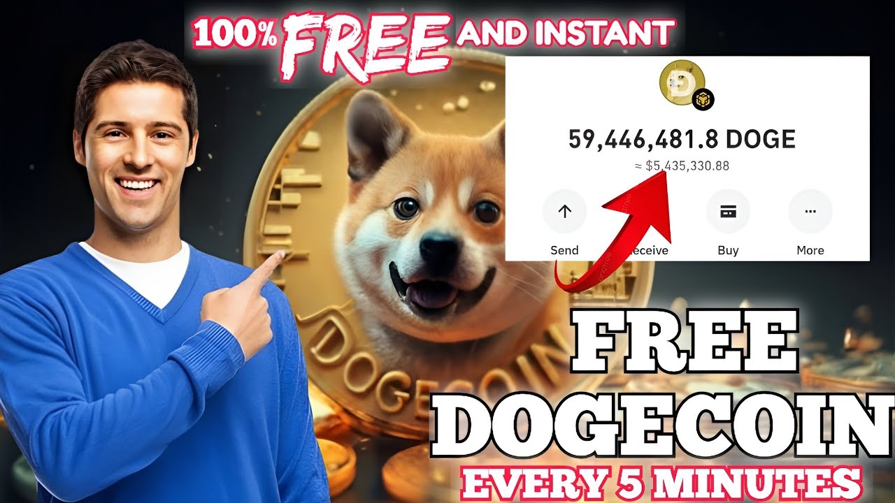 No investment: How I claim over 300,000 satoshi in Dogecoin every 5 minutes