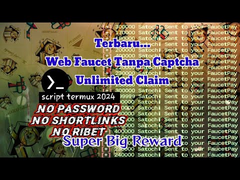 Auto Flood Dogecoin Unlimited Claim Without Captcha Instant Withdraw Faucetpay+Script Termux-Aki Legeg