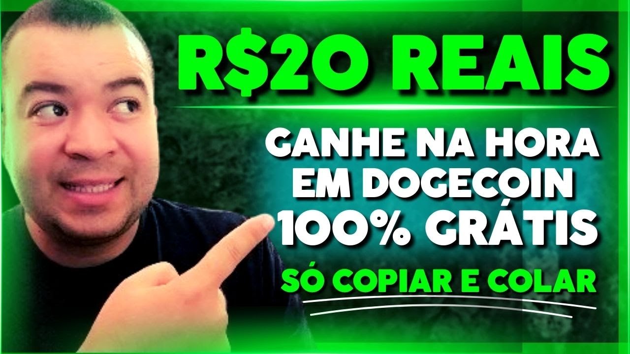 EARN R$20 REAIS INSTANTLY RECEIVE 50 IN FREE DOGECOIN I How to make money on the internet