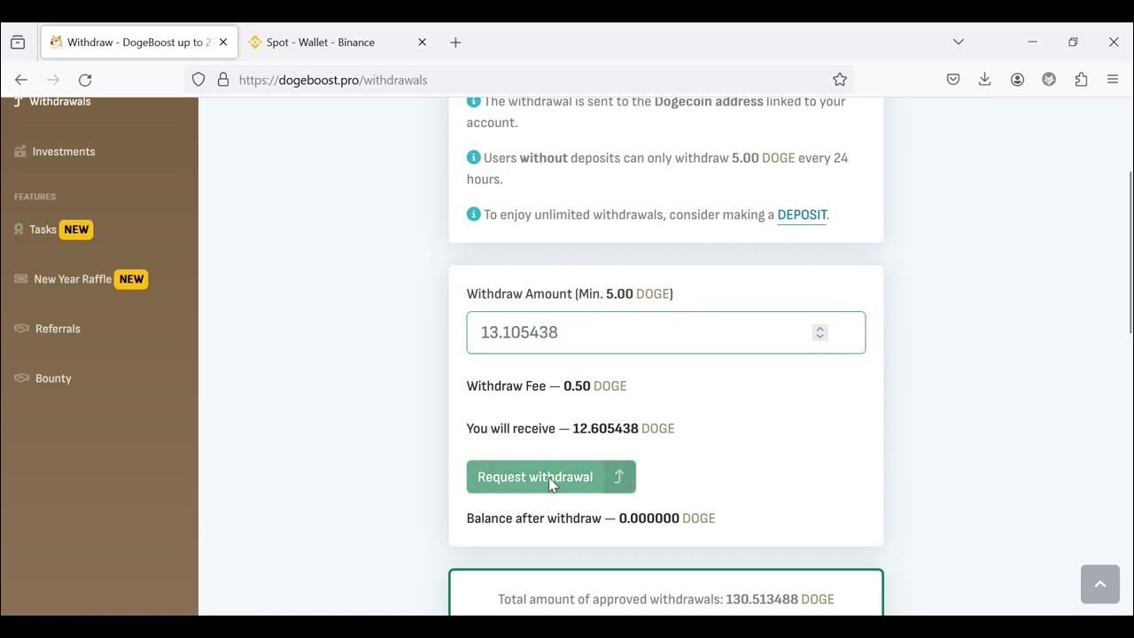 How to Mining Doge Coin - DogeBoost Mining and Withdraw to Binance Proof