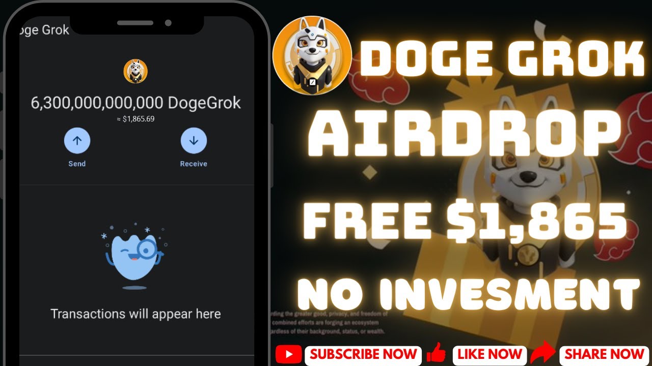 Claim Free Airdrop Doge Grok ~ $1,865 on Trustwallet | NO INVESMENT