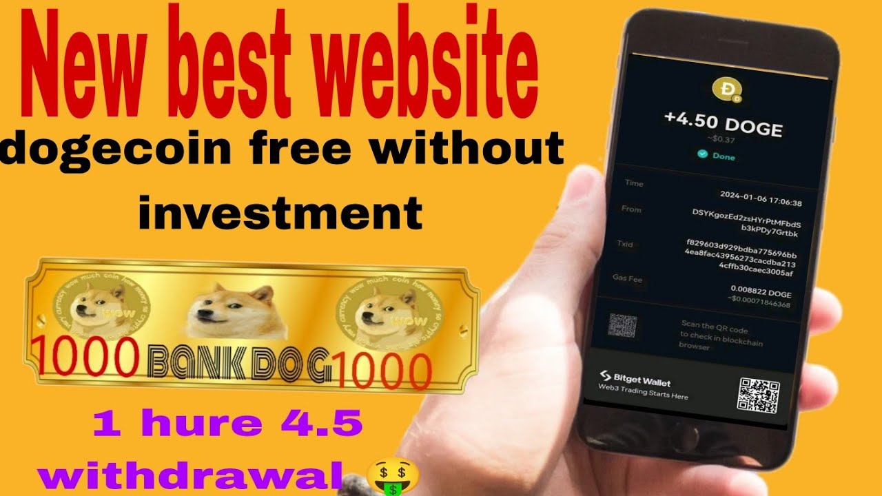 Earn Free $5 DOGE Daily || Best FreeDogecoin Mining Site 2024 || Free Dog..Crypto Barkat Eraning