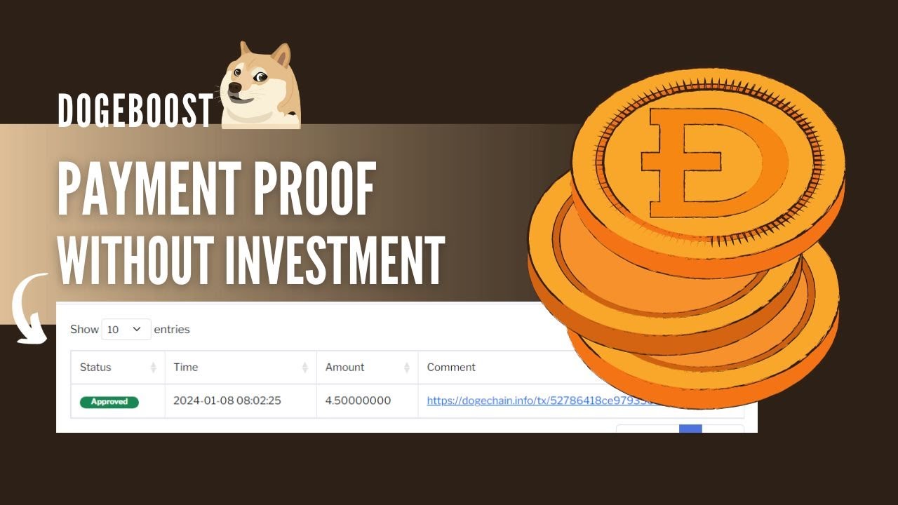 Free Dogecoin | DogeBoost Live Payment Proof