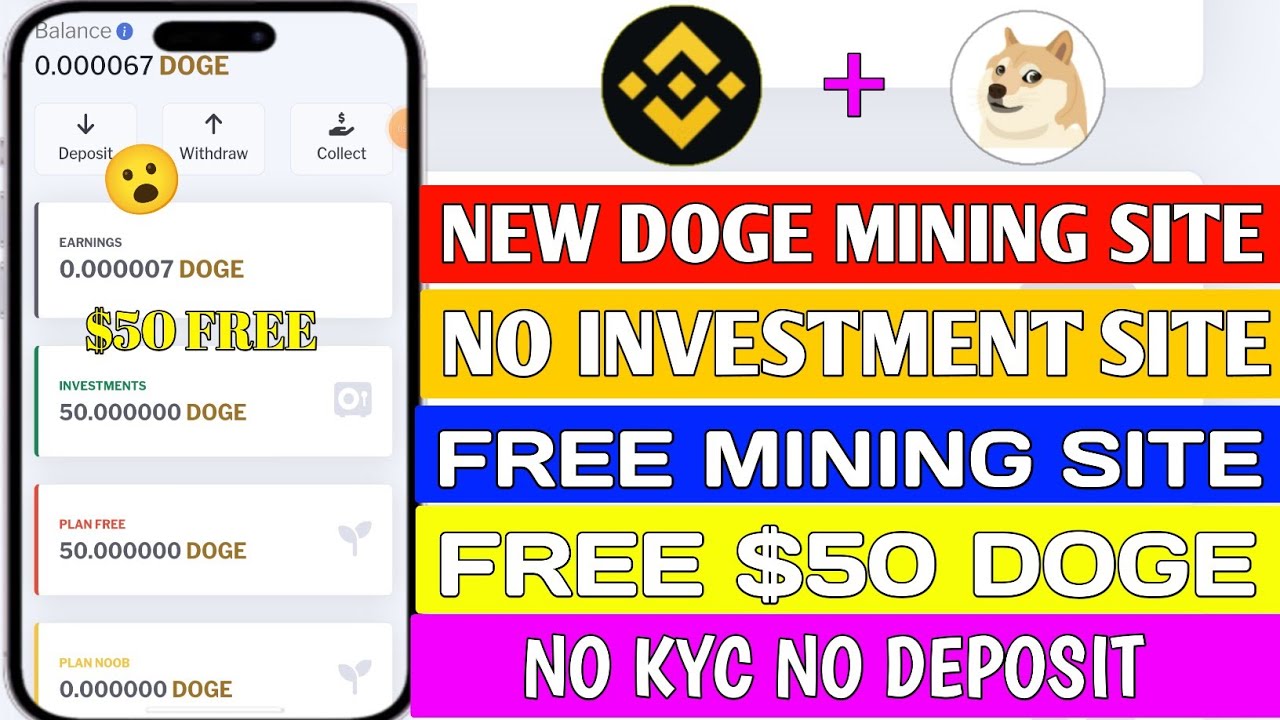 NEW FREE DOGE MINING SITE🤑 FREE DOGE MINING SITE FREE MINING SITE NO INVESTMENT FREE