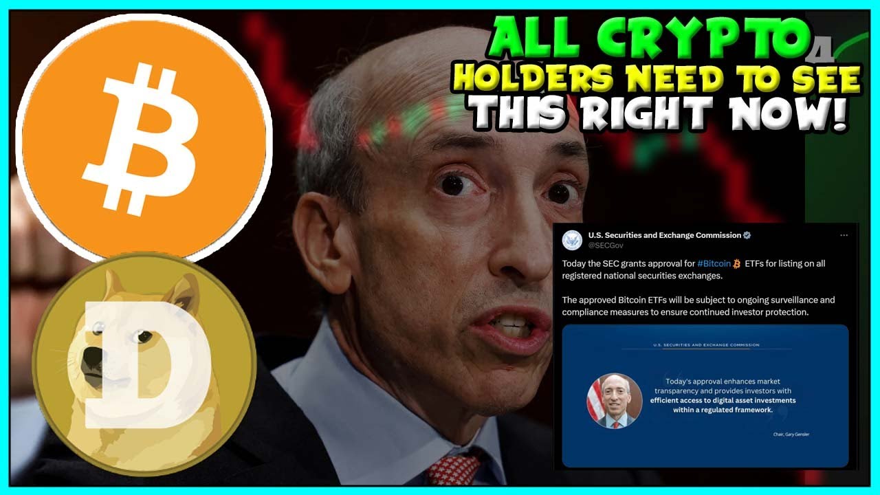 *CRUCIAL* NEWS FOR ALL CRYPTO INVESTORS FAST! (Bitcoin ETF Approval!) Gary Gensler, Disagree! 🤨