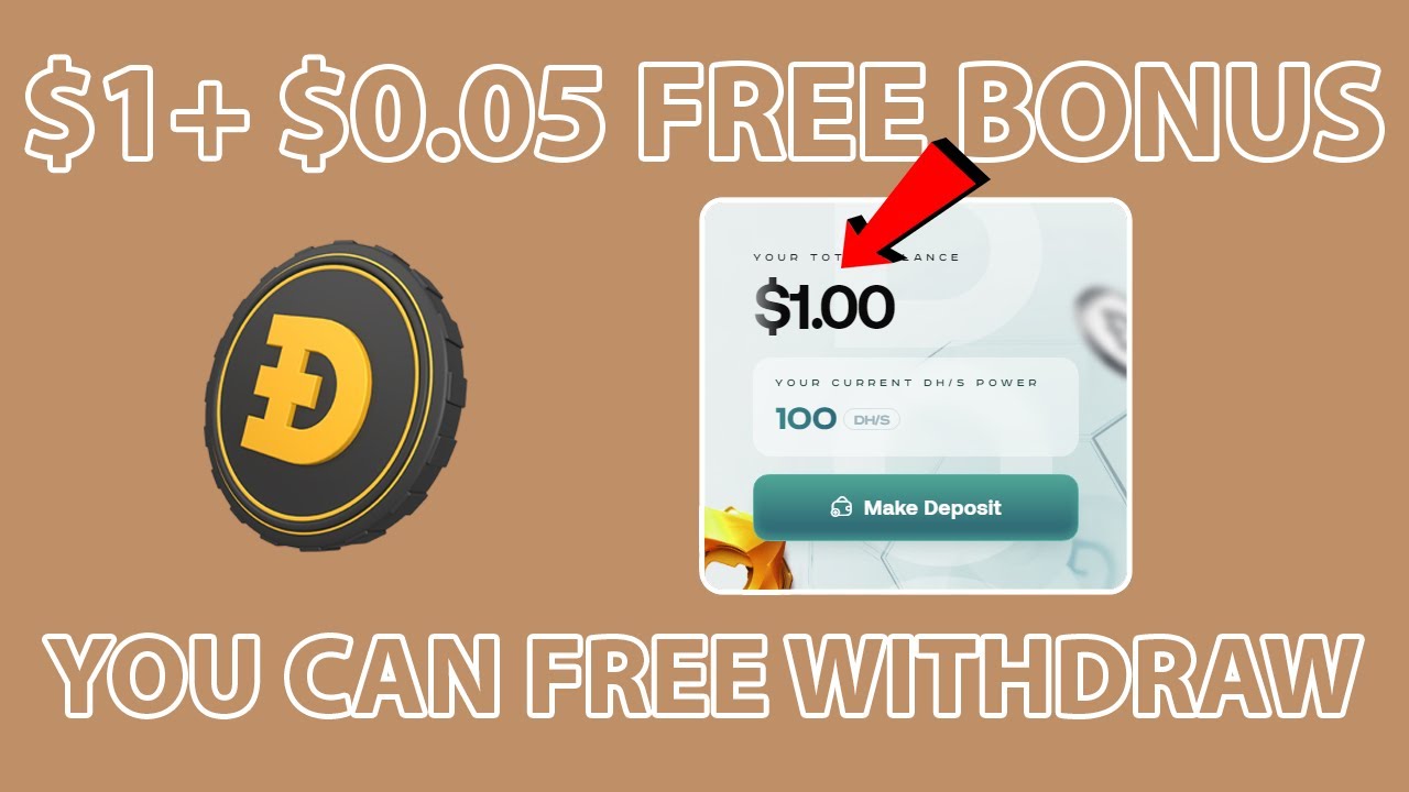 +$1 FREE BONUS & Free Withdrawable No Deposit LegitDogemining New Free Dogecoin Mining Site 2024