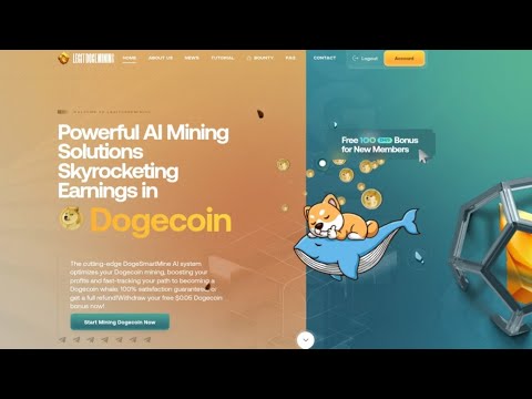 Free Dogecoin Mining Site 2024 || 100 DH Free