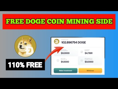 Free Dogecoin Mining Without Investment || Free Dogecoin Mining Website 2024 || 100 doge free |