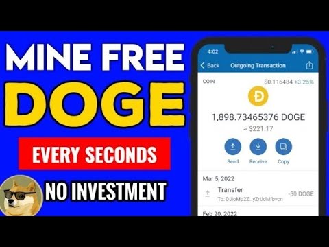 Mine Free Dogecoin 💰Every Second⏱️ Without Investment 💯