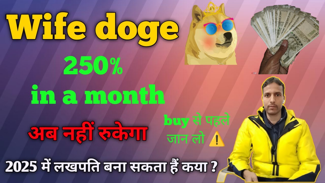 wife doge price is continuously increasing ll wife doge 250% in a month ll wife doge price prediction ll