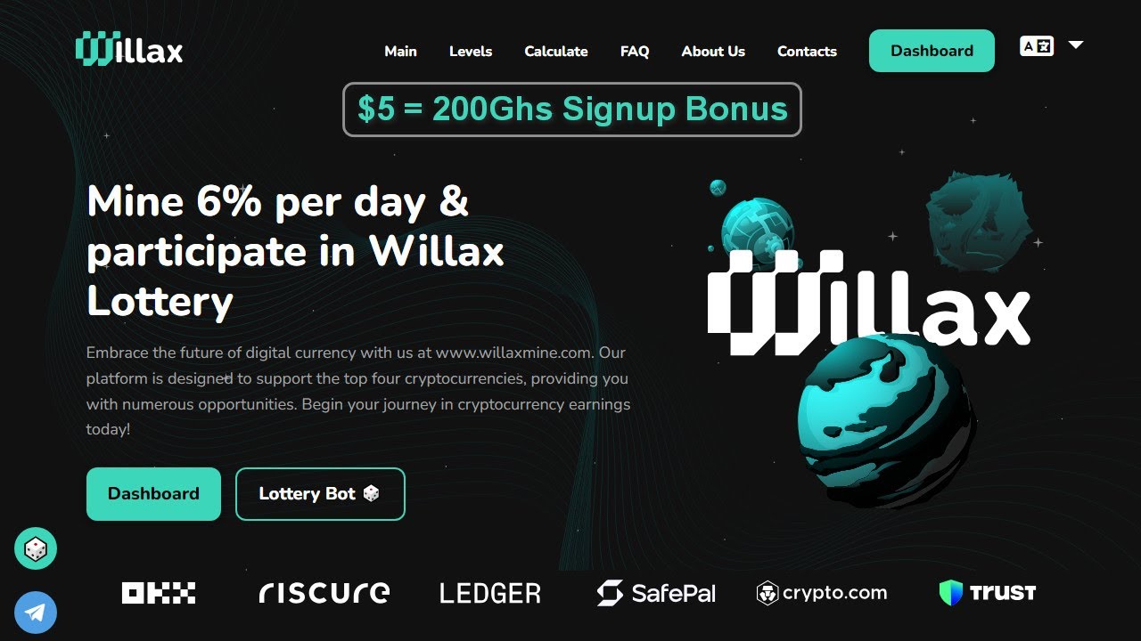 Willaxmine | $5 Bonus | Withdraw Without Investment | New Mining | Free Trx, Btc, Dogecoin & BNB