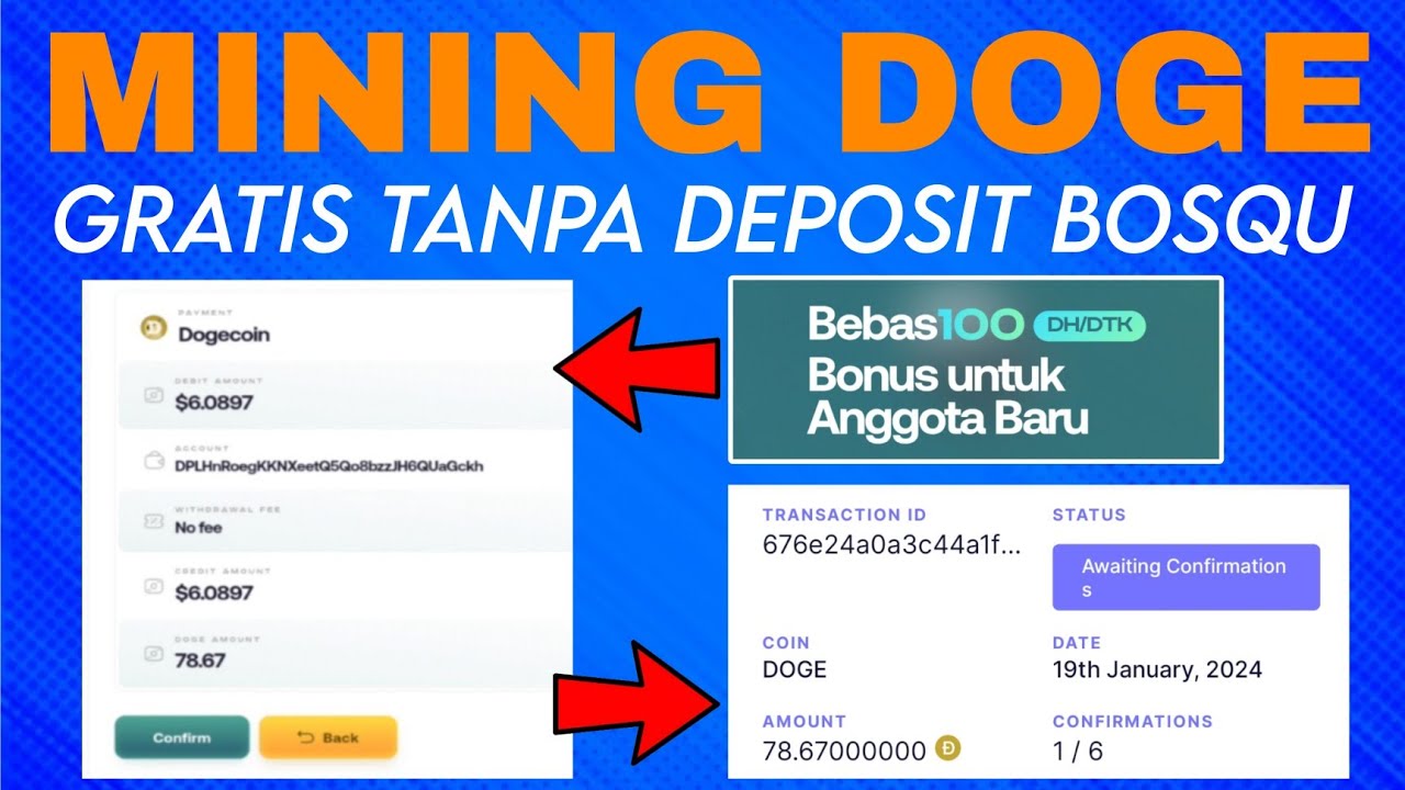 SUCCESSFUL WD 78 DOGE FREE‼️MINING DOGECOIN TERVEPAT FREE WITHOUT DEPOSIT | FREE 100 DHS