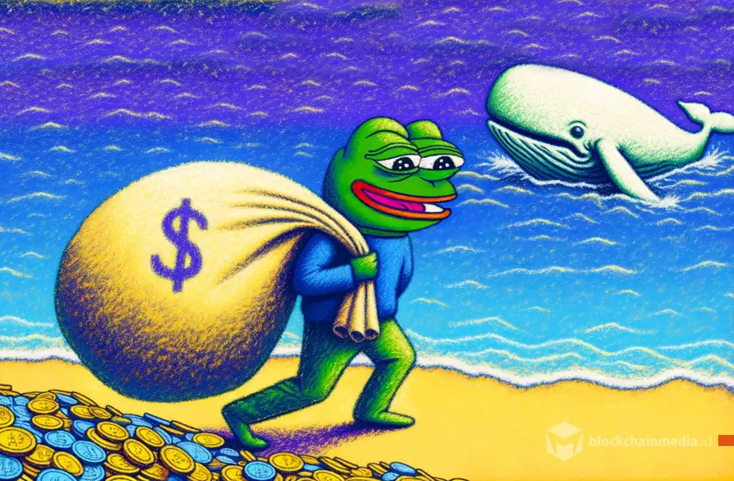 Semua Investornya Untung, PEPE Diborong Whale Hampir Sebanyak 1 Triliun Token