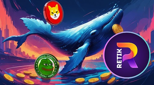 Pepe Coin (PEPE), Shiba Inu (SHIB), and Retik Finance (RETIK): 3 Crypto Coins Whales Are Buying Today