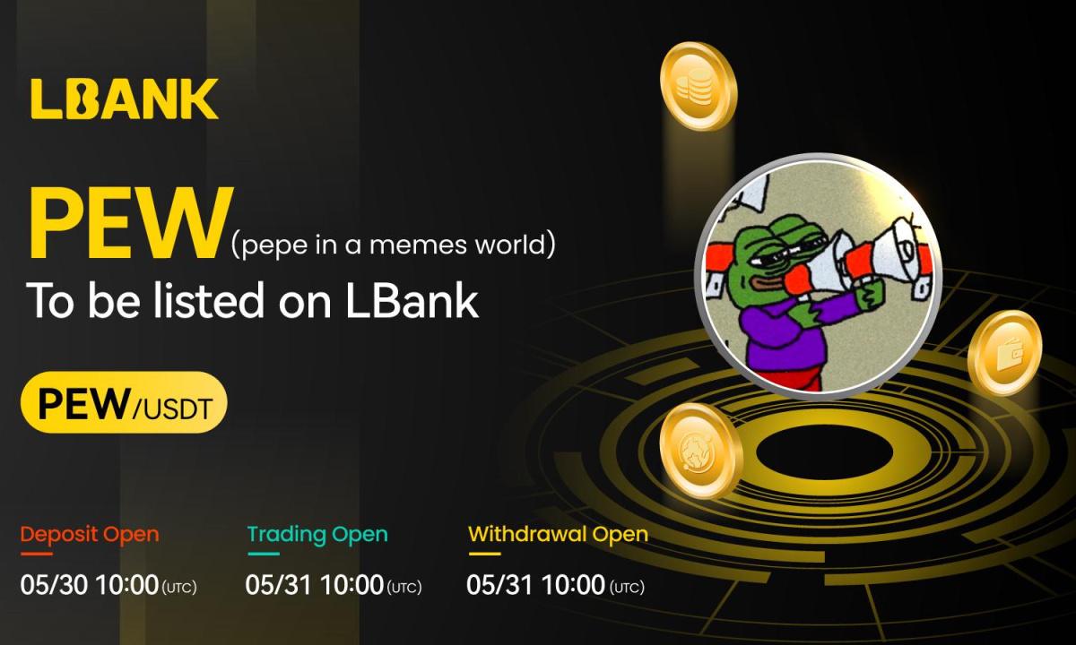 Pepe en un mundo de memes (PEW) ahora está disponible para operar en LBank Exchange