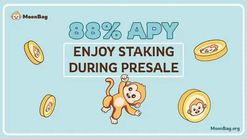 MoonBag Presale Raises Over $2M In One Month Offering Staking with 88% APY Leaving Pepe And Floki Behind