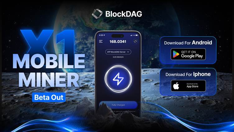 BlockDAG X1 应用程序以 5230 万美元预售和售出 11.6 B 代币引领移动挖矿热潮； PEPE价格走势与Cosmos战略计划