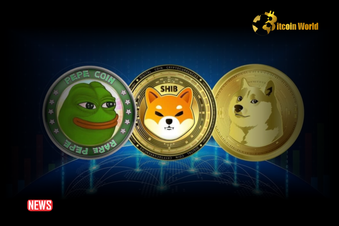 市場の低迷が深刻化するにつれ、有力なミームSHIB、DOGE、PEPEが崩壊