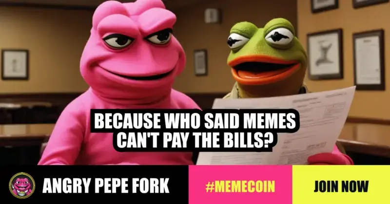 Angry Pepe Fork가 Memecoin의 지배자로 도약하지만 Dog와 Mog Coin이 그 뒤를 따를까요?