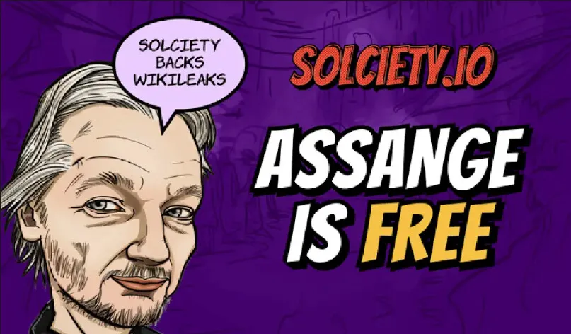 Preventa de Solciety: la libertad de Julian Assange atrae a los inversores de PolitiFi