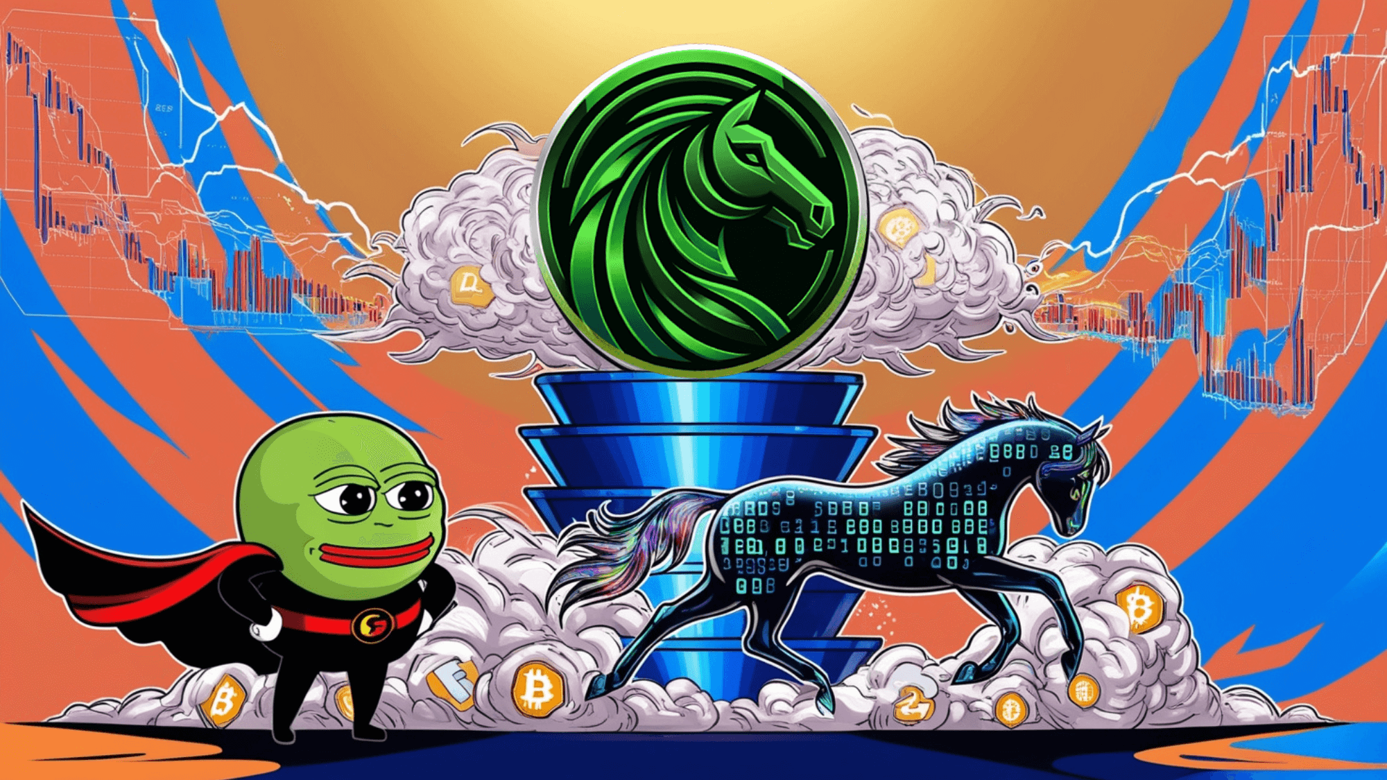 Défier toute attente : Toncoin rebondit, PEPE continue de se battre et DigiHorse attire davantage d'attention