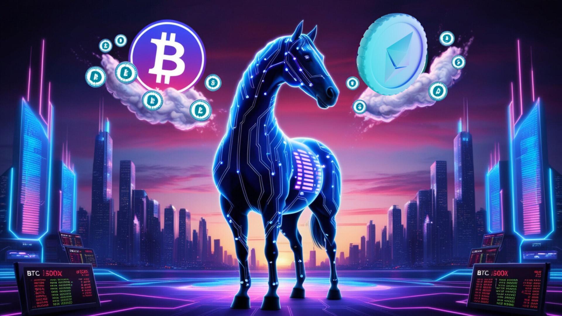 DigiHorse Provides Solace Amidst Market Downturn, Dogecoin, FET Wipes Out Previous Gains