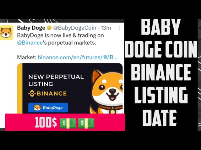 baby doge coin binance listing date 😎 It will be couped from