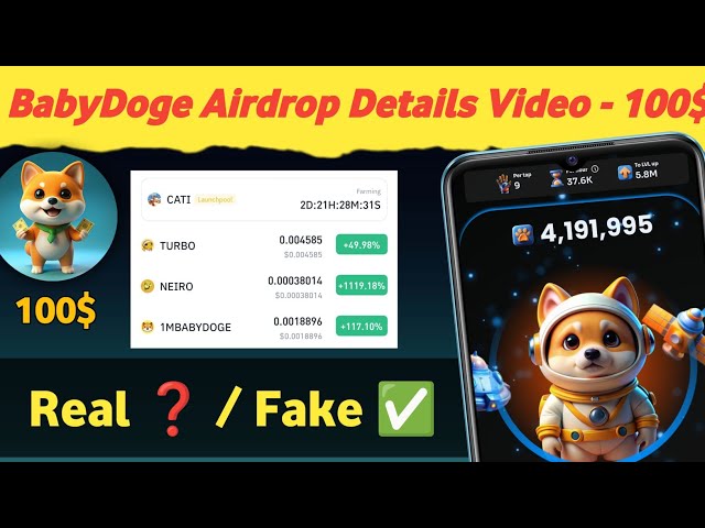 Baby Doge Coin Binance Listing | Baby Doge Paws Real Or Fake | Eran 1000$ Dollar