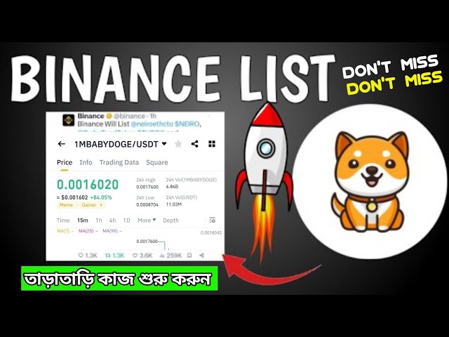 Baby Doge Airdrop listed on Binance 😍| BABY DOGE COIN BREAKING NEWS TODAY PRICE PREDICTION