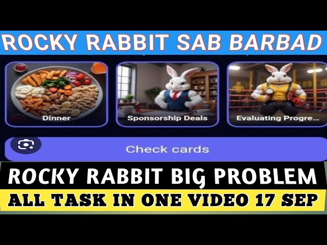 Rocky rabbit big problem aapke token huye barbad.. rocky rabbit enigma, Rocky rabbit🐰 aisa expect nhi