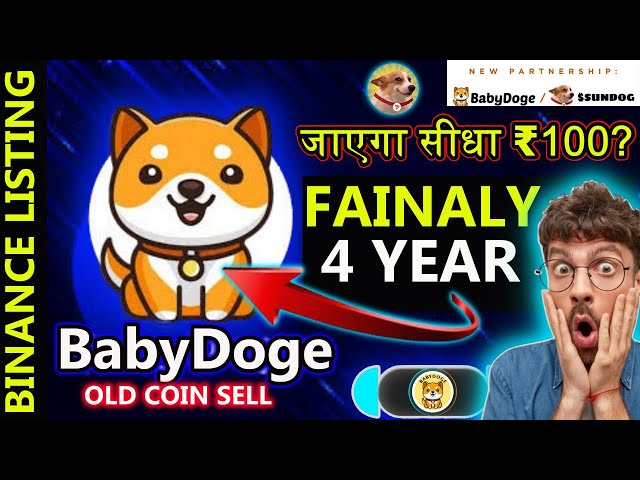 BabyDoge coin 🤑Finally #Binance || sell old baby dog? Will it go directly to ₹100? #babydoge patnarsip #sundog