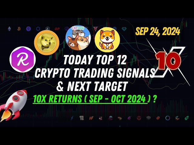 Top 12 Crypto Trading Signals 10x  Blur coin, baby doge coin, Neiro coin, dogs coin, Jasmy  Sep 24