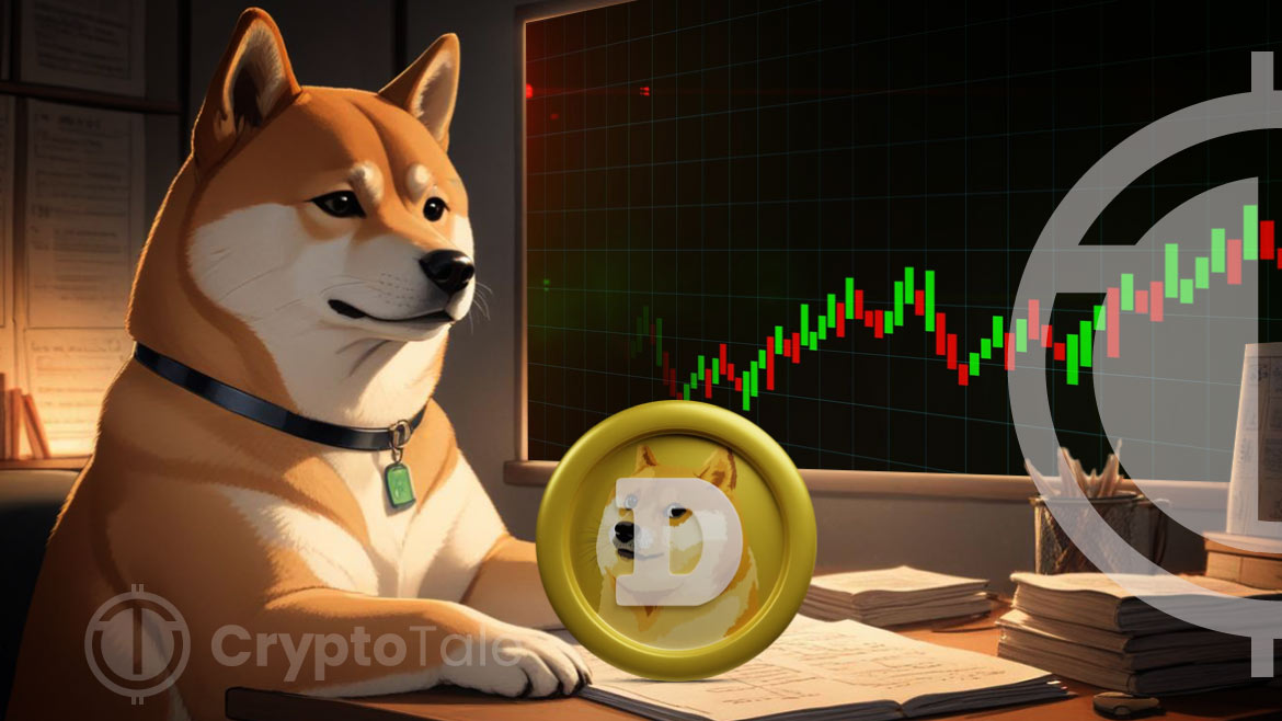 Dogecoin se rapproche de la cassure alors que la configuration du coin descendant se resserre