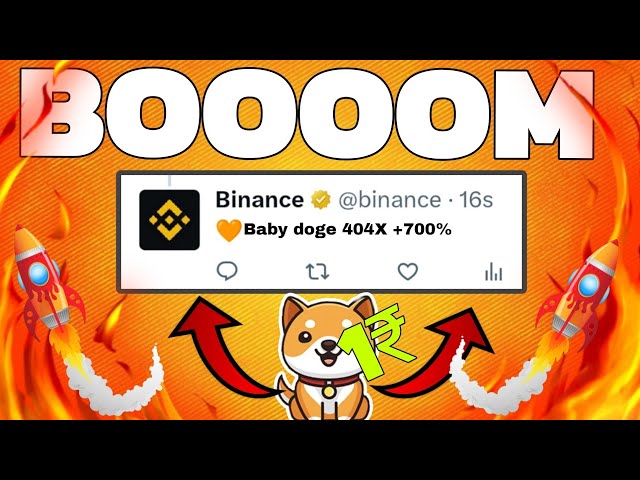 BABY DOGECOIN🤫 BOOOOM - 404X !! - 2500% 😱BRAKING NEWS TODAY PRICE PREDICTION