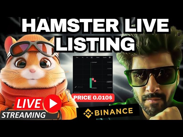 LIVE HAMSTER 🐹 TOKEN LISTING | $HMSTR PRICE PREDICTION | LIVE LISTING ON BINANCE, BYBIT